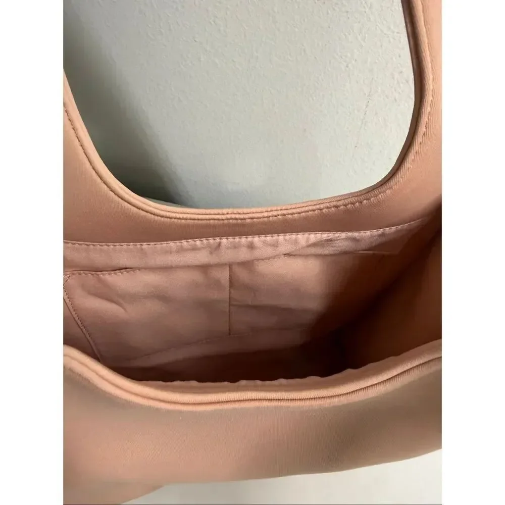 Gisou Pink Shoulder Bag Purse Microfiber Chrome Logo Merch Tote